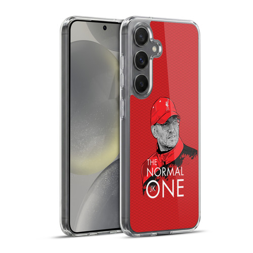 Liverpool Football Club Jurgen Klopp Illustrations Training Red Soft Gel Case for Samsung Galaxy S24+ 5G & MagSafe