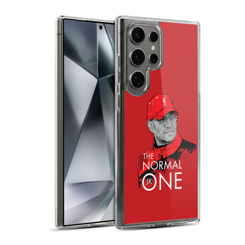 Liverpool Football Club Jurgen Klopp Illustrations Training Red Soft Gel Case for Samsung Galaxy S24 Ultra 5G & MagSafe