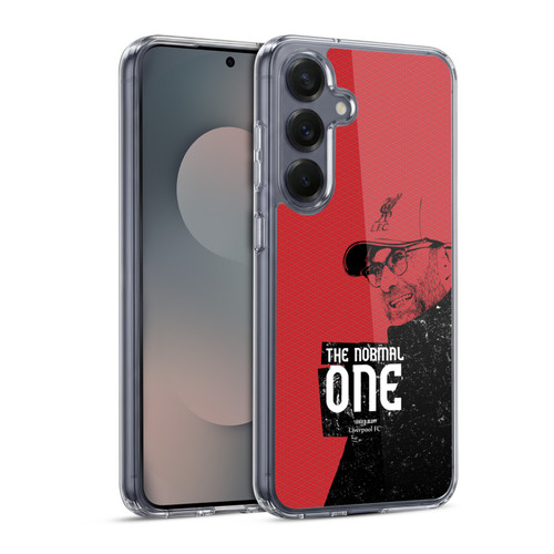 Liverpool Football Club Jurgen Klopp Illustrations Shoulder Red Soft Gel Case for Samsung Galaxy S25 & MagSafe