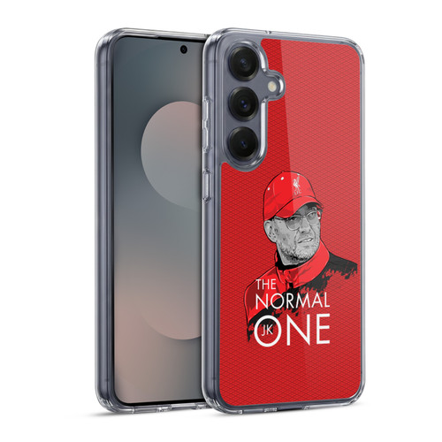 Liverpool Football Club Jurgen Klopp Illustrations Training Red Soft Gel Case for Samsung Galaxy S25 & MagSafe