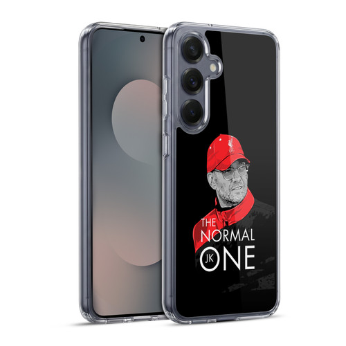 Liverpool Football Club Jurgen Klopp Illustrations Training Black Soft Gel Case for Samsung Galaxy S25+ & MagSafe