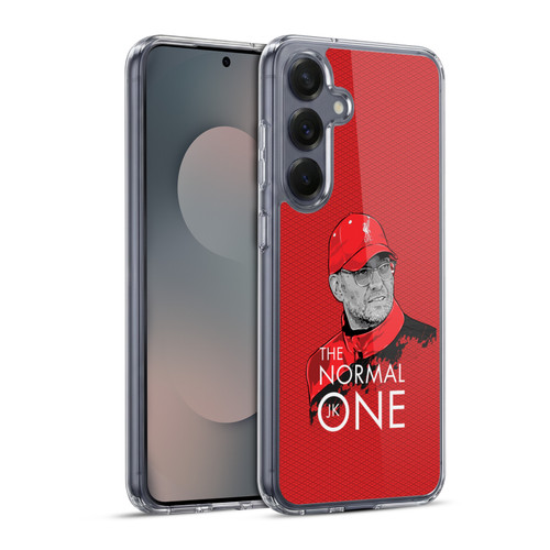 Liverpool Football Club Jurgen Klopp Illustrations Training Red Soft Gel Case for Samsung Galaxy S25+ & MagSafe