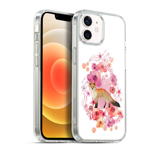 Monika Strigel Animals And Flowers Fox Soft Gel Case for Apple iPhone 12 / iPhone 12 Pro & MagSafe