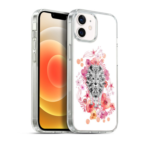 Monika Strigel Animals And Flowers Lion Soft Gel Case for Apple iPhone 12 / iPhone 12 Pro & MagSafe