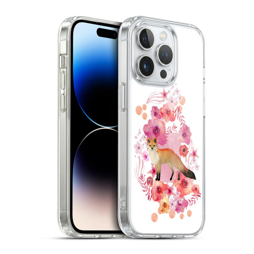 Monika Strigel Animals And Flowers Fox Soft Gel Case for Apple iPhone 13 Pro & MagSafe