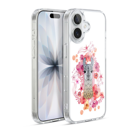 Monika Strigel Animals And Flowers Baby Llama Soft Gel Case for Apple iPhone 17
