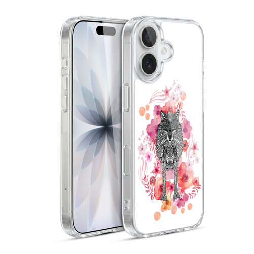 Monika Strigel Animals And Flowers Wolf Soft Gel Case for Apple iPhone 17