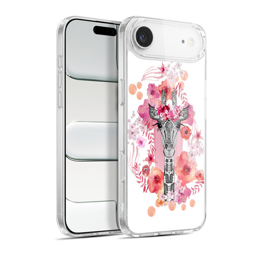 Monika Strigel Animals And Flowers Giraffe Soft Gel Case for Apple iPhone 17 Air