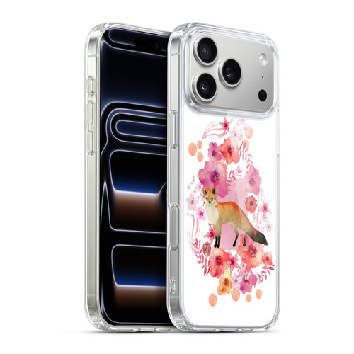 Monika Strigel Animals And Flowers Fox Soft Gel Case for Apple iPhone 17 Pro Max