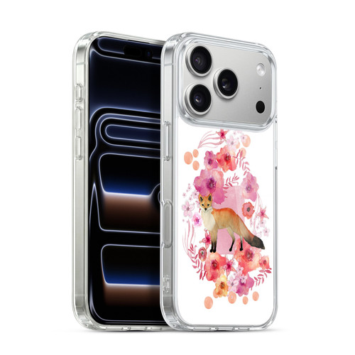 Monika Strigel Animals And Flowers Fox Soft Gel Case for Apple iPhone 17 Pro