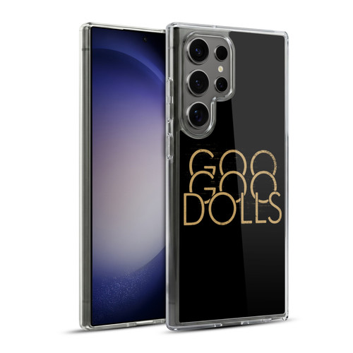 Goo Goo Dolls Graphics Stacked Gold Soft Gel Case for Samsung Galaxy S23 Ultra 5G & MagSafe