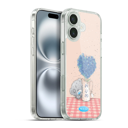 Me To You ALL About Love Blue Flowers Soft Gel Case for Apple iPhone 16 Plus & MagSafe