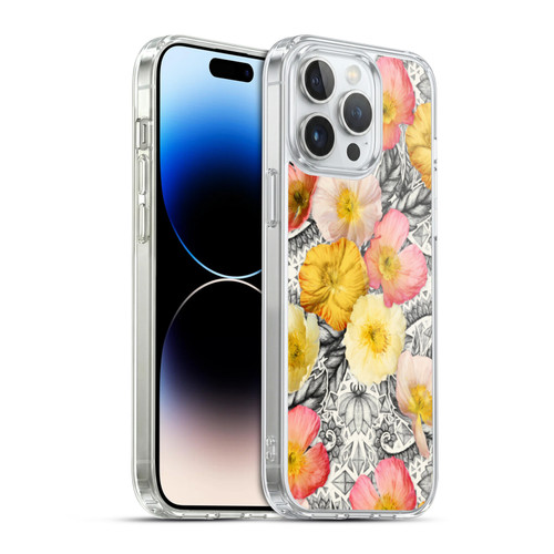 Micklyn Le Feuvre Florals 2 Collage of Flowers and Pattern Soft Gel Case for Apple iPhone 14 Pro Max & MagSafe