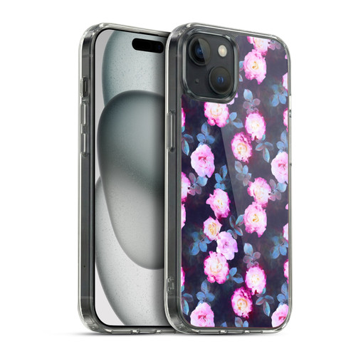 Micklyn Le Feuvre Florals 2 Twilight Roses Soft Gel Case for Apple iPhone 15 Plus & MagSafe