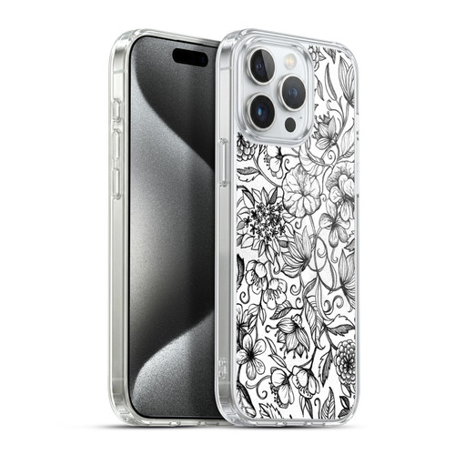 Micklyn Le Feuvre Florals 2 Hand Drawn Floral Soft Gel Case for Apple iPhone 15 Pro Max & MagSafe