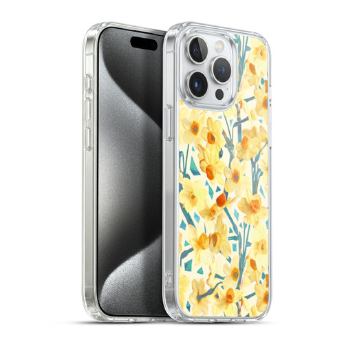 Micklyn Le Feuvre Florals 2 Yellow Jonquils Soft Gel Case for Apple iPhone 15 Pro Max & MagSafe