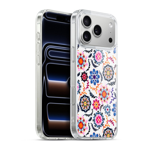 Micklyn Le Feuvre Florals 2 Happy Colour Suzani Inspired Pattern Soft Gel Case for Apple iPhone 17 Pro Max