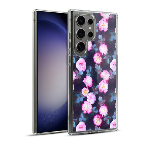 Micklyn Le Feuvre Florals 2 Twilight Roses Soft Gel Case for Samsung Galaxy S23 Ultra 5G & MagSafe
