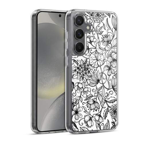 Micklyn Le Feuvre Florals 2 Hand Drawn Floral Soft Gel Case for Samsung Galaxy S24 5G & MagSafe