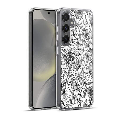 Micklyn Le Feuvre Florals 2 Hand Drawn Floral Soft Gel Case for Samsung Galaxy S24+ 5G & MagSafe