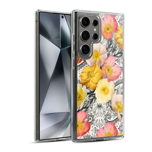 Micklyn Le Feuvre Florals 2 Collage of Flowers and Pattern Soft Gel Case for Samsung Galaxy S24 Ultra 5G & MagSafe