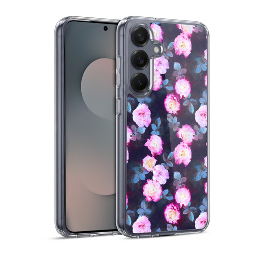 Micklyn Le Feuvre Florals 2 Twilight Roses Soft Gel Case for Samsung Galaxy S25 & MagSafe