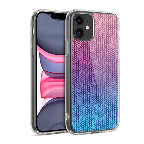 Micklyn Le Feuvre Patterns Chunky Knit Soft Gel Case for Apple iPhone 11
