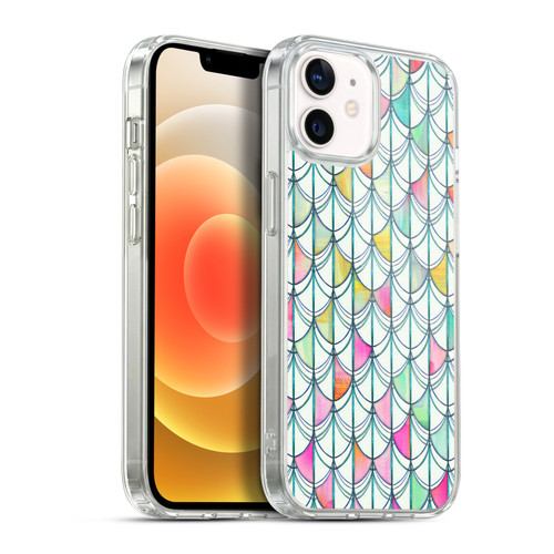Micklyn Le Feuvre Patterns Fish Scale Cutout Soft Gel Case for Apple iPhone 12 / iPhone 12 Pro & MagSafe