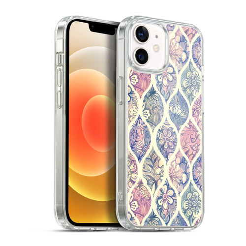 Micklyn Le Feuvre Patterns Painted Floral Ogee in Vintage Tones Soft Gel Case for Apple iPhone 12 / iPhone 12 Pro & MagSafe