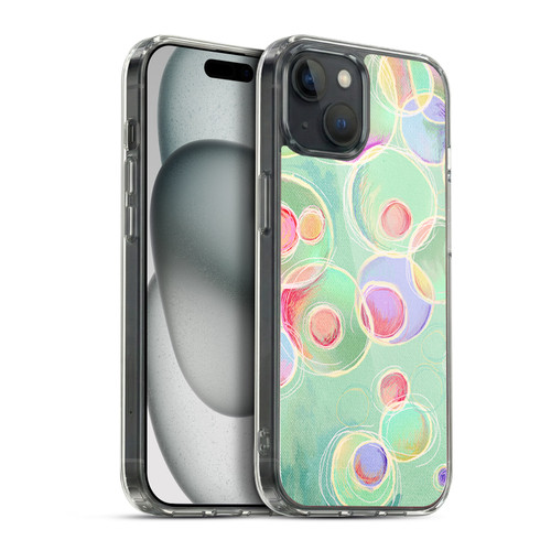 Micklyn Le Feuvre Patterns Iridescent Bubbles Soft Gel Case for Apple iPhone 15 Plus & MagSafe