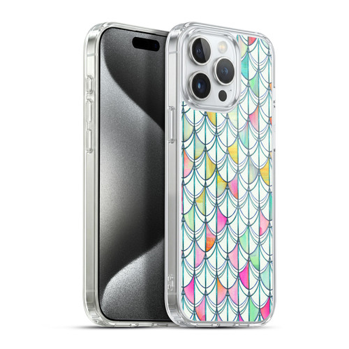 Micklyn Le Feuvre Patterns Fish Scale Cutout Soft Gel Case for Apple iPhone 15 Pro Max & MagSafe