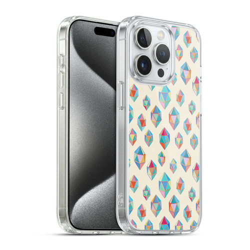 Micklyn Le Feuvre Patterns Floating Gems Soft Gel Case for Apple iPhone 15 Pro & MagSafe