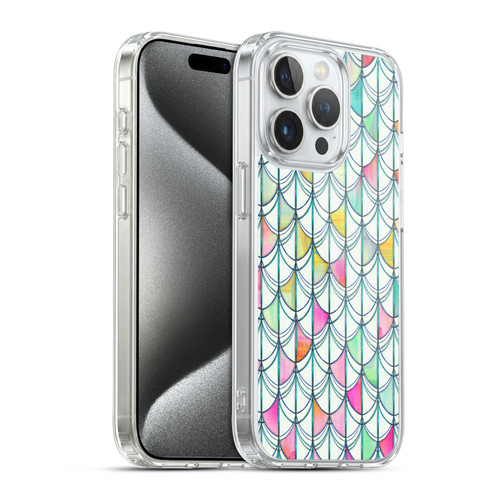 Micklyn Le Feuvre Patterns Fish Scale Cutout Soft Gel Case for Apple iPhone 15 Pro & MagSafe
