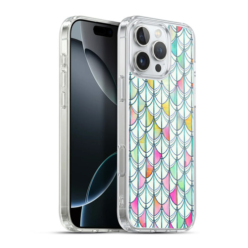 Micklyn Le Feuvre Patterns Fish Scale Cutout Soft Gel Case for Apple iPhone 16 Pro Max & MagSafe