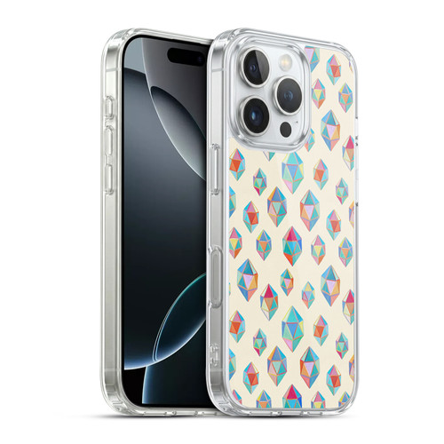 Micklyn Le Feuvre Patterns Floating Gems Soft Gel Case for Apple iPhone 16 Pro & MagSafe
