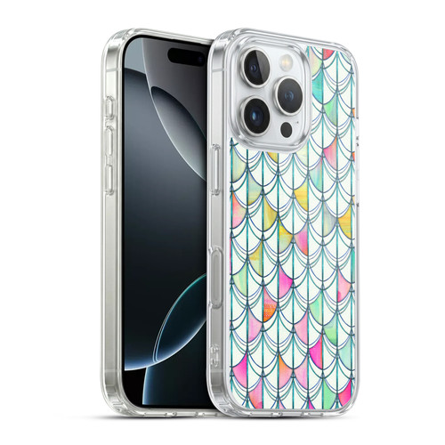 Micklyn Le Feuvre Patterns Fish Scale Cutout Soft Gel Case for Apple iPhone 16 Pro & MagSafe