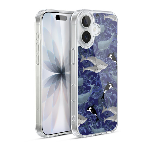 Micklyn Le Feuvre Patterns Giants in Purple Soft Gel Case for Apple iPhone 17