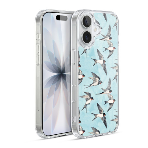 Micklyn Le Feuvre Patterns Swallow Flight Soft Gel Case for Apple iPhone 17