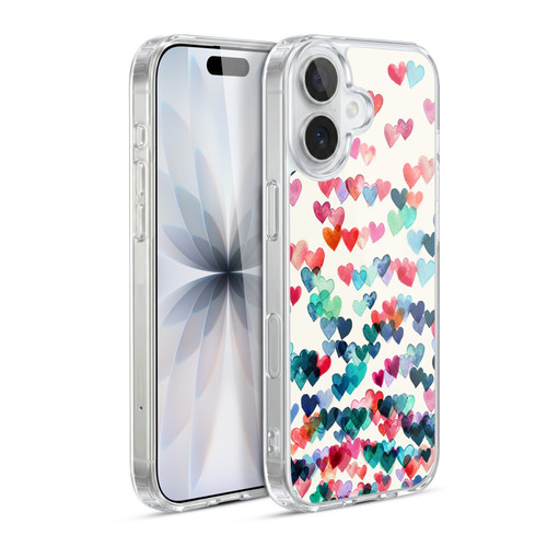 Micklyn Le Feuvre Patterns Watercolour Heart Connections Soft Gel Case for Apple iPhone 17