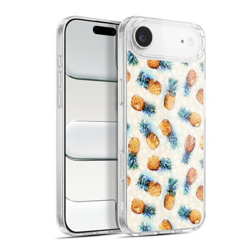 Micklyn Le Feuvre Patterns Pineapples and Crystals Soft Gel Case for Apple iPhone 17 Air