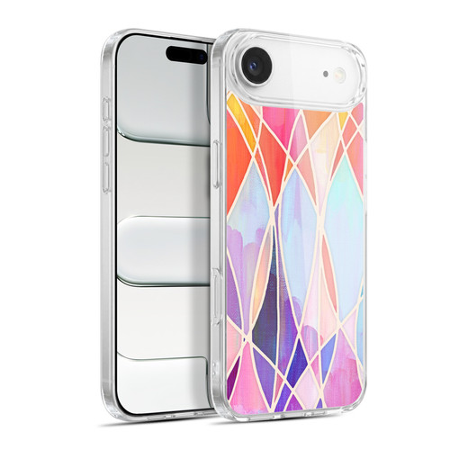 Micklyn Le Feuvre Patterns Purple and Peach Love Pastel Soft Gel Case for Apple iPhone 17 Air