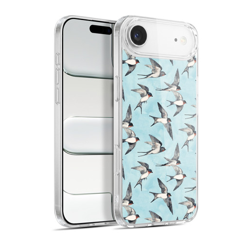 Micklyn Le Feuvre Patterns Swallow Flight Soft Gel Case for Apple iPhone 17 Air