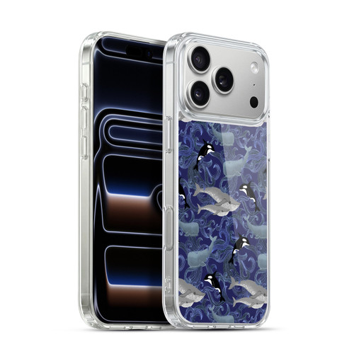 Micklyn Le Feuvre Patterns Giants in Purple Soft Gel Case for Apple iPhone 17 Pro Max