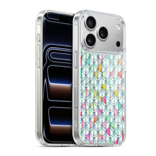 Micklyn Le Feuvre Patterns Fish Scale Cutout Soft Gel Case for Apple iPhone 17 Pro