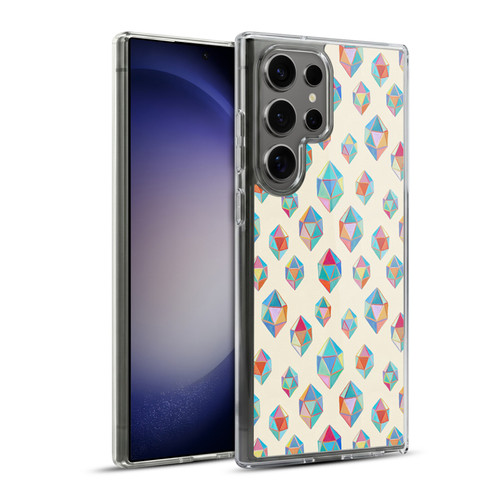 Micklyn Le Feuvre Patterns Floating Gems Soft Gel Case for Samsung Galaxy S23 Ultra 5G & MagSafe