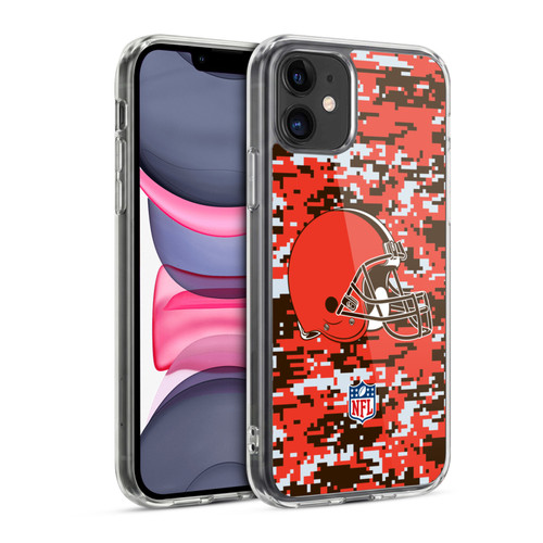 NFL Cleveland Browns Graphics Digital Camouflage Soft Gel Case for Apple iPhone 11