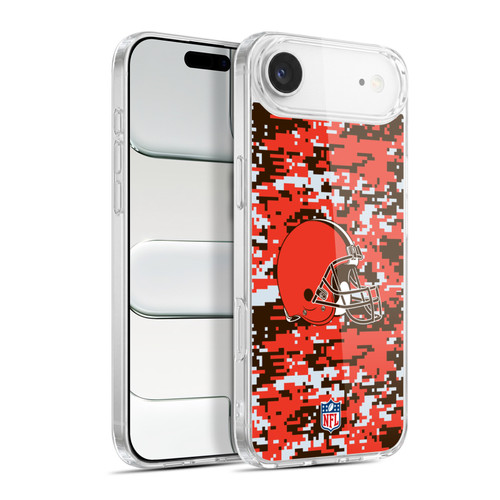 NFL Cleveland Browns Graphics Digital Camouflage Soft Gel Case for Apple iPhone 17 Air