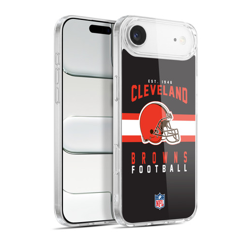 NFL Cleveland Browns Graphics Helmet Typography Soft Gel Case for Apple iPhone 17 Air
