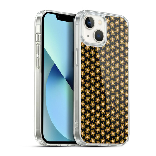 Ninola Floral Black Gold Soft Gel Case for Apple iPhone 13