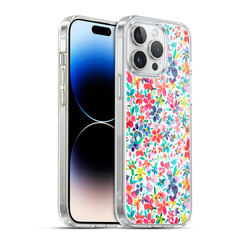 Ninola Floral Colourful Petals Spring Soft Gel Case for Apple iPhone 14 Pro Max & MagSafe